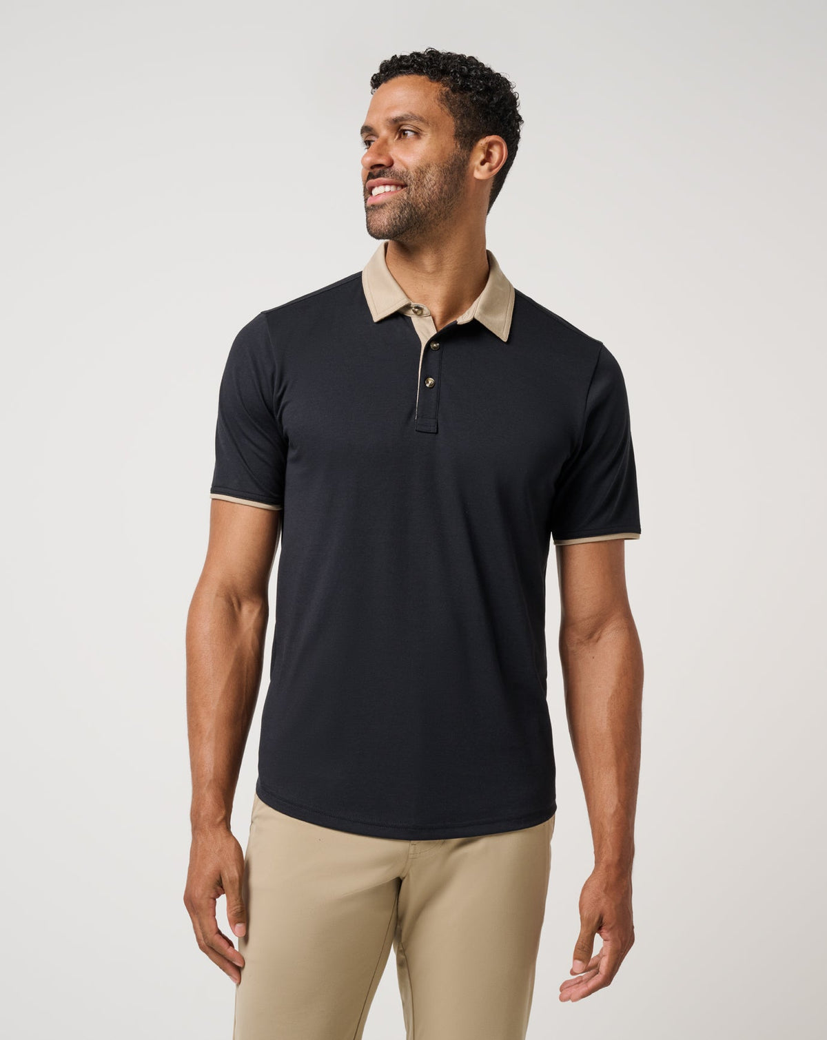 All Day Social Club Polo Black | Travis Mathew