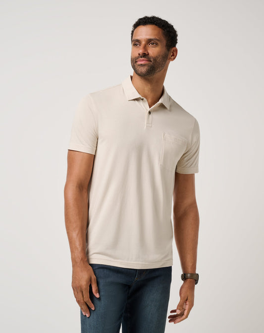 The Cloud Polo Italian Sand | Travis Mathew
