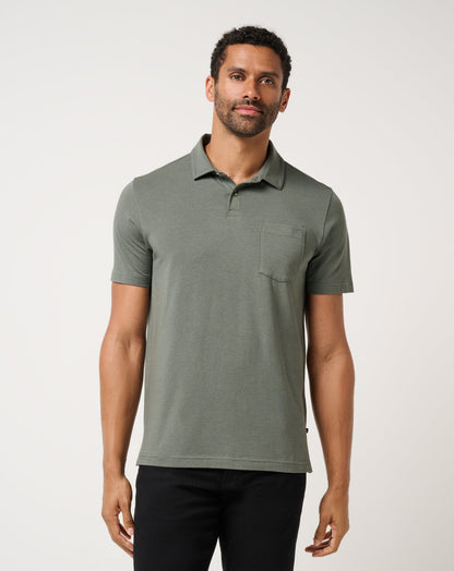 The Cloud Polo Dark Olive | Travis Mathew