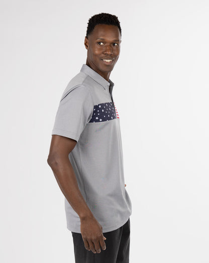 Sea to Sea Polo Heather Medium Grey | Travis Mathew