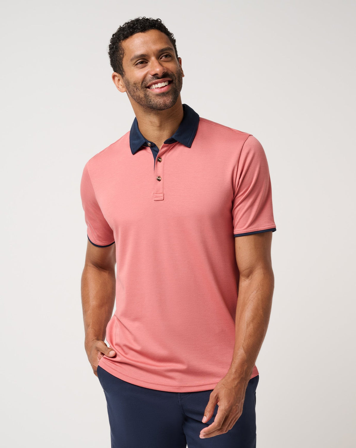 All Day Social Club Polo Brick Dust | Travis Mathew