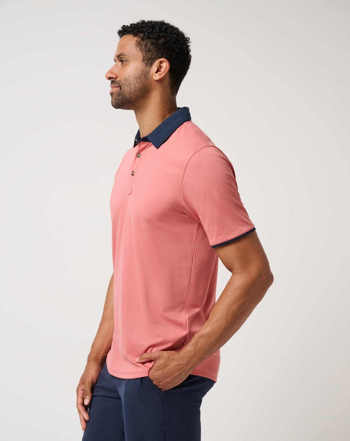 All Day Social Club Polo Brick Dust | Travis Mathew