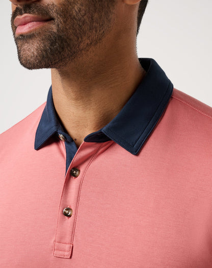 All Day Social Club Polo Brick Dust | Travis Mathew