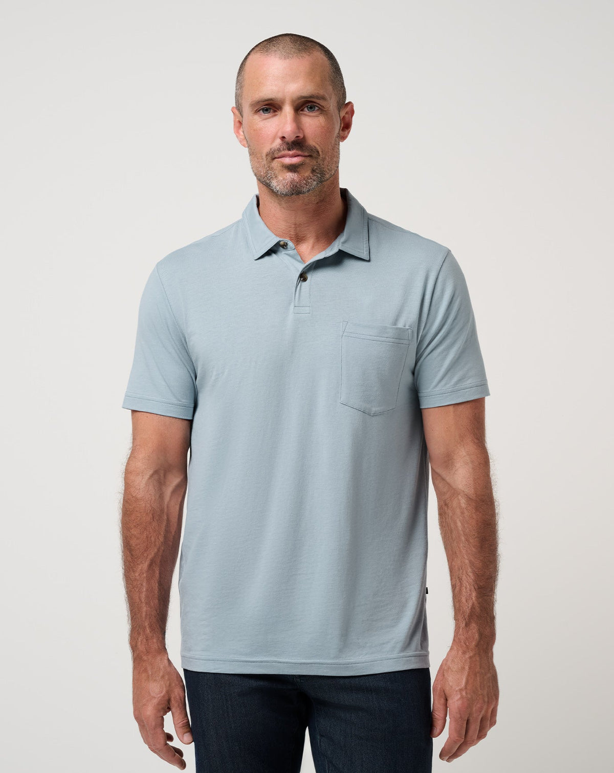 The Cloud Polo Ash Blue | Travis Mathew