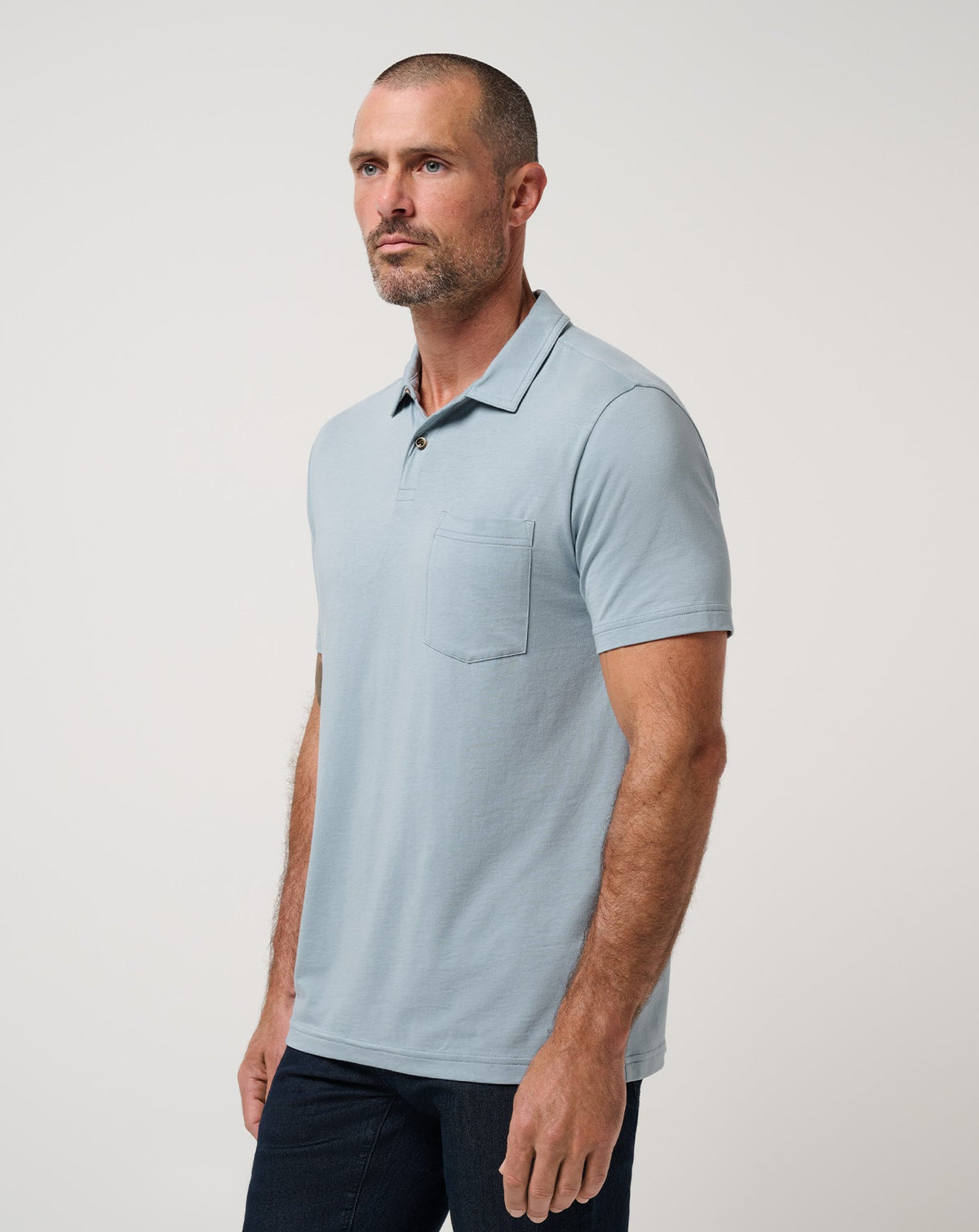 The Cloud Polo Ash Blue | Travis Mathew
