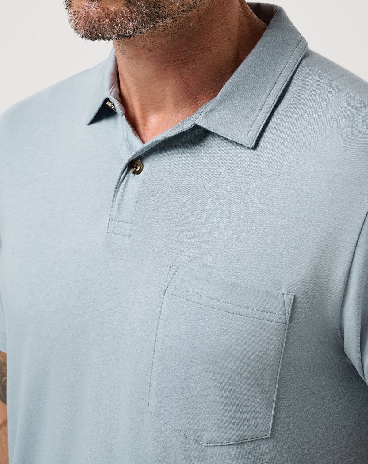 The Cloud Polo Ash Blue | Travis Mathew