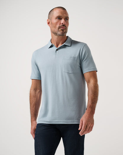 The Cloud Polo Ash Blue | Travis Mathew