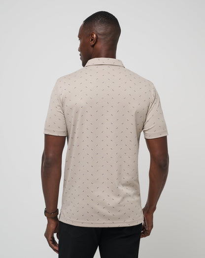 Canyon Hike Polo Oxford Tan | Travis Mathew