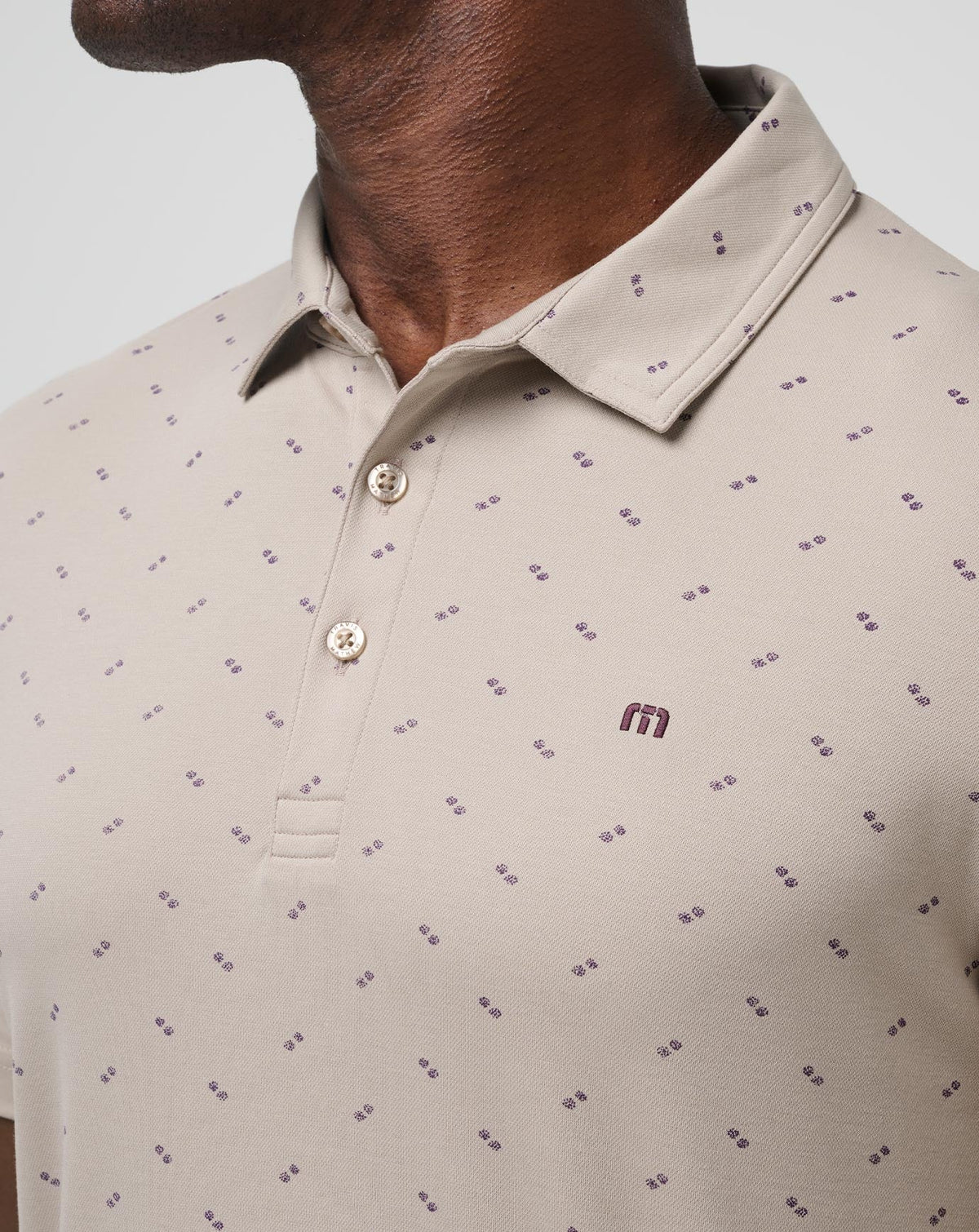 Canyon Hike Polo Oxford Tan | Travis Mathew