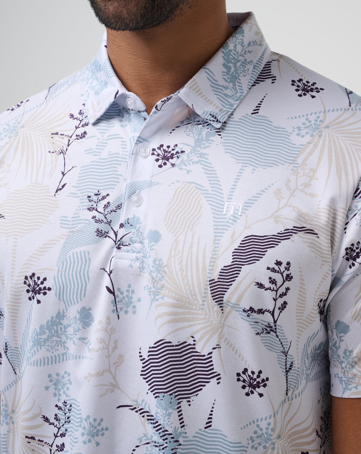 Tropical Fusion Polo White | Travis Mathew