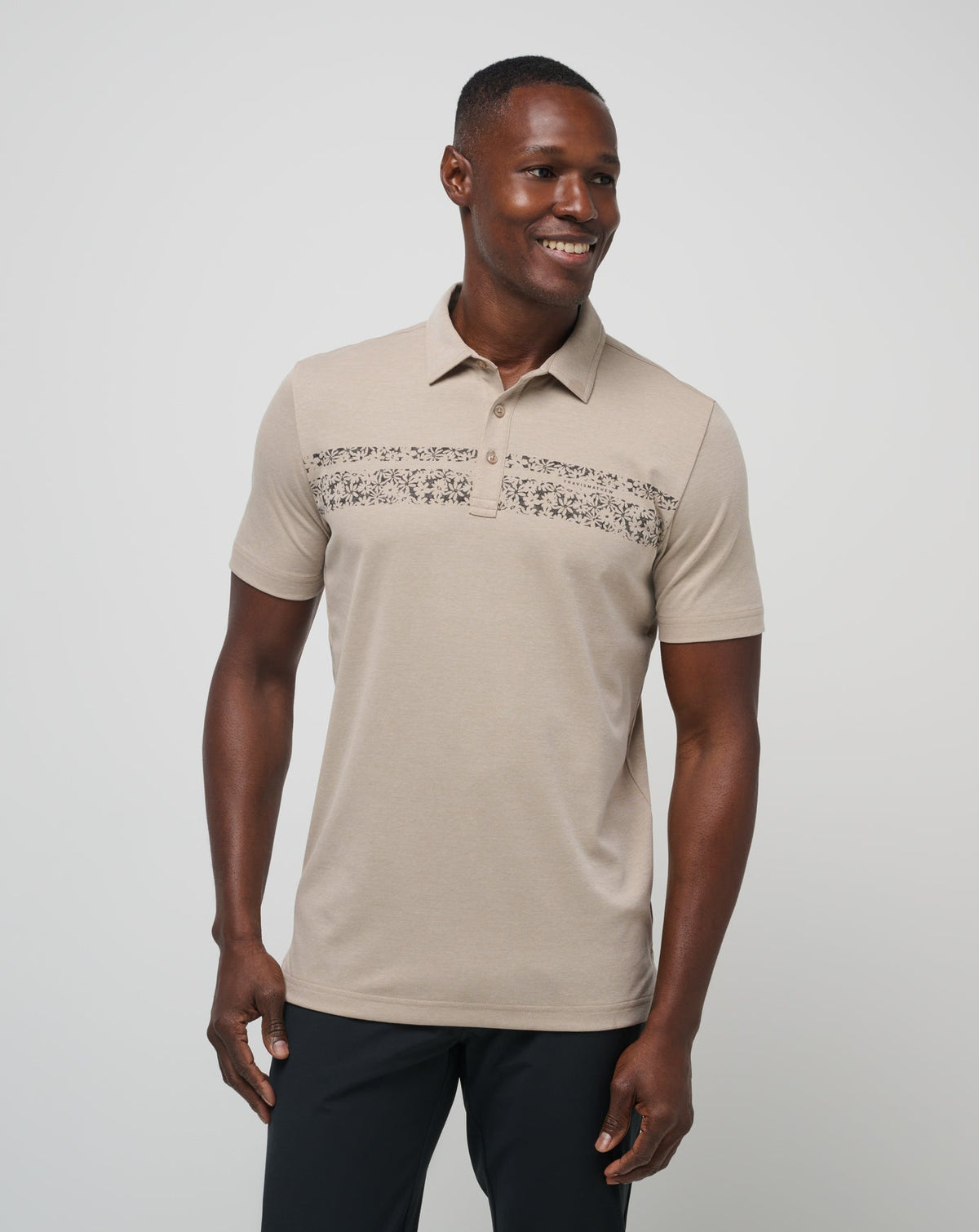 Deserted Cove Polo Oxford Tan | Travis Mathew