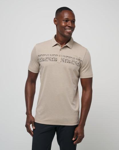 Deserted Cove Polo Oxford Tan | Travis Mathew
