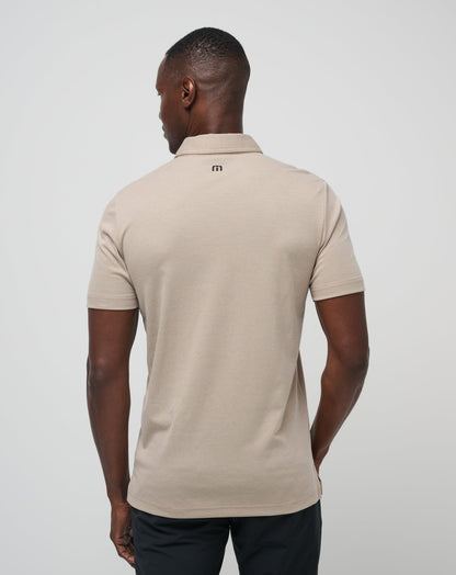 Deserted Cove Polo Oxford Tan | Travis Mathew