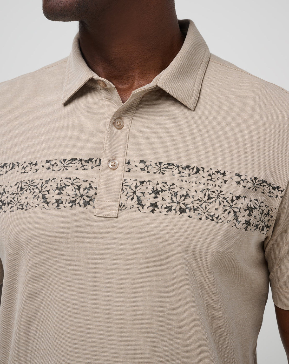 Deserted Cove Polo Oxford Tan | Travis Mathew
