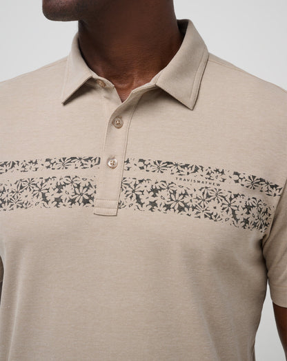 Deserted Cove Polo Oxford Tan | Travis Mathew
