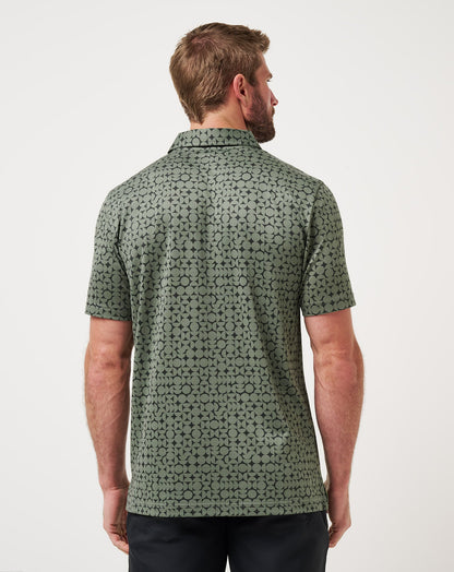 Featherweight Caves Polo Dark Olive | Travis Mathew