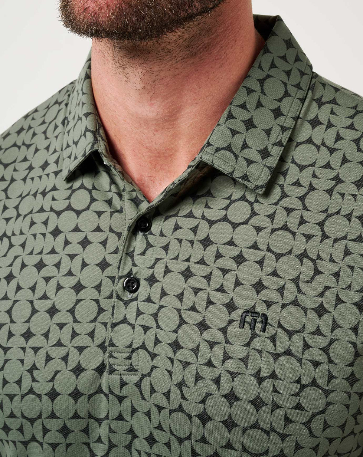 Featherweight Caves Polo Dark Olive | Travis Mathew