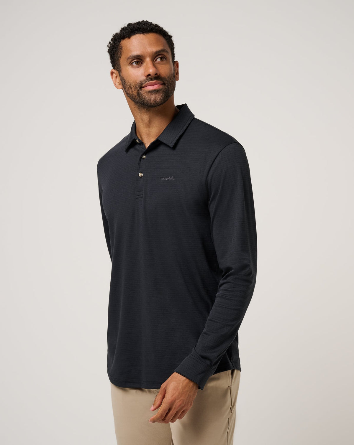The Zinna 2.0 Long Sleeve Polo Black | Travis Mathew