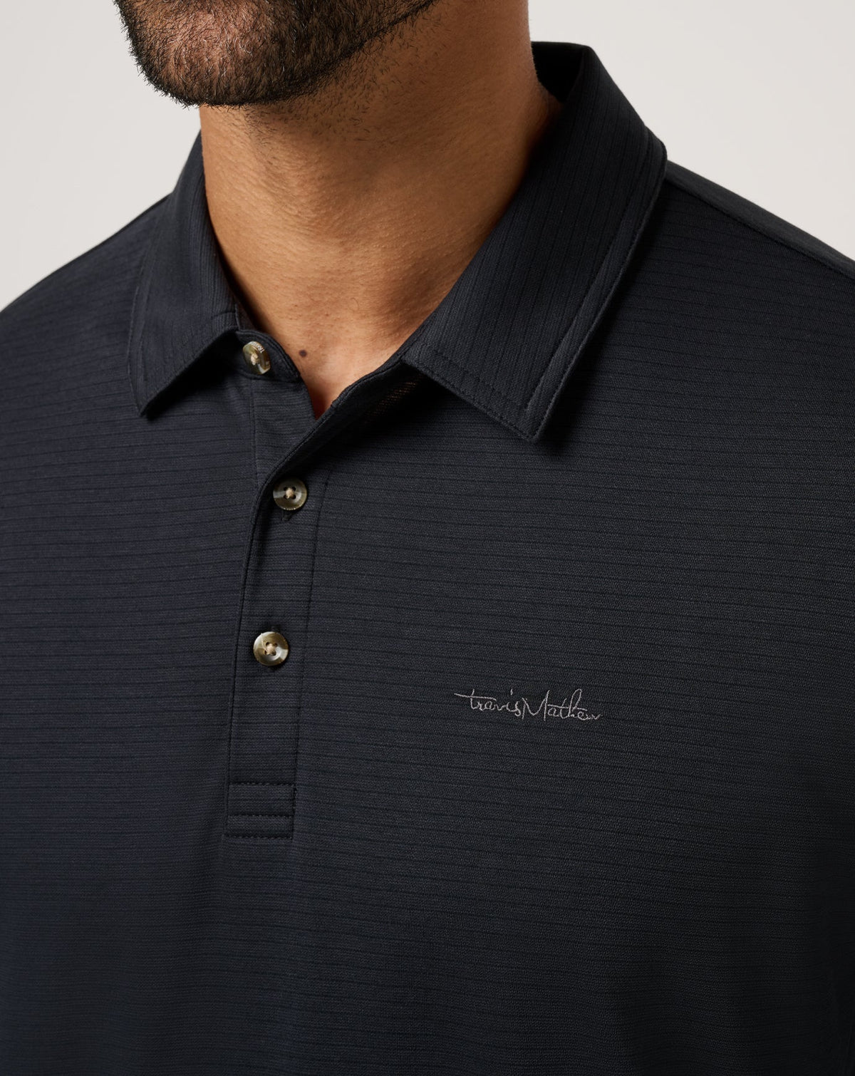 The Zinna 2.0 Long Sleeve Polo Black | Travis Mathew