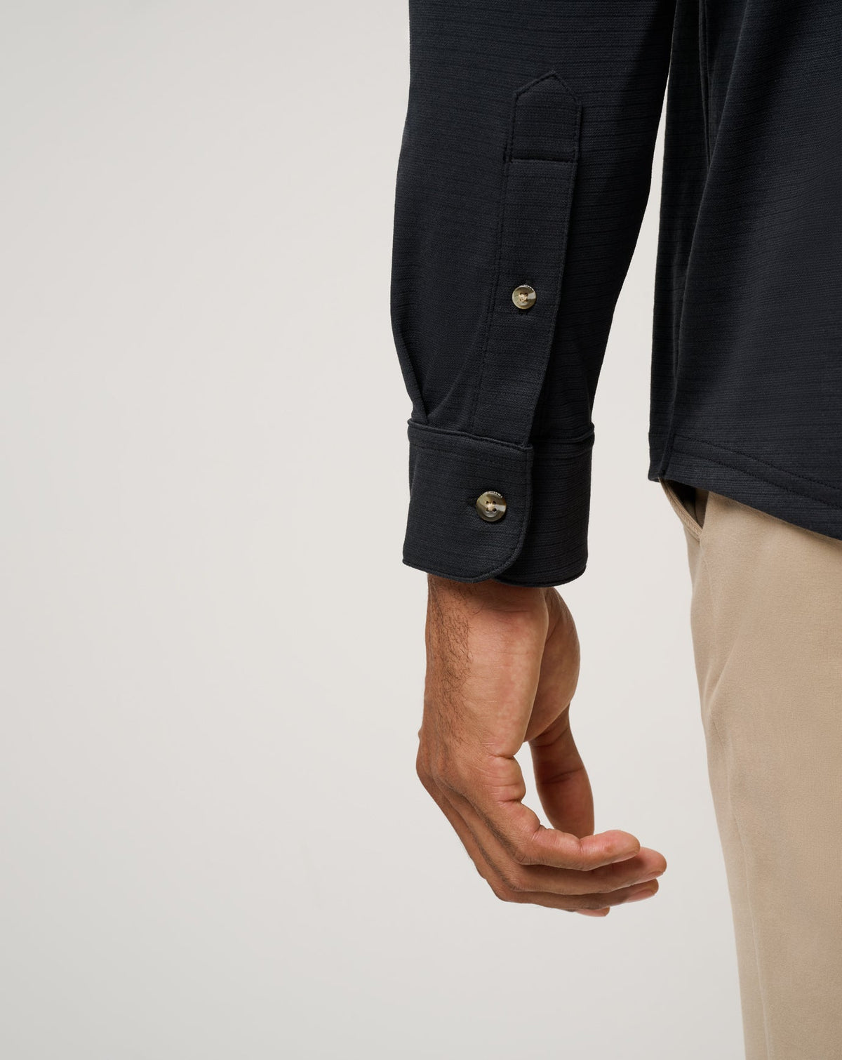 The Zinna 2.0 Long Sleeve Polo Black | Travis Mathew
