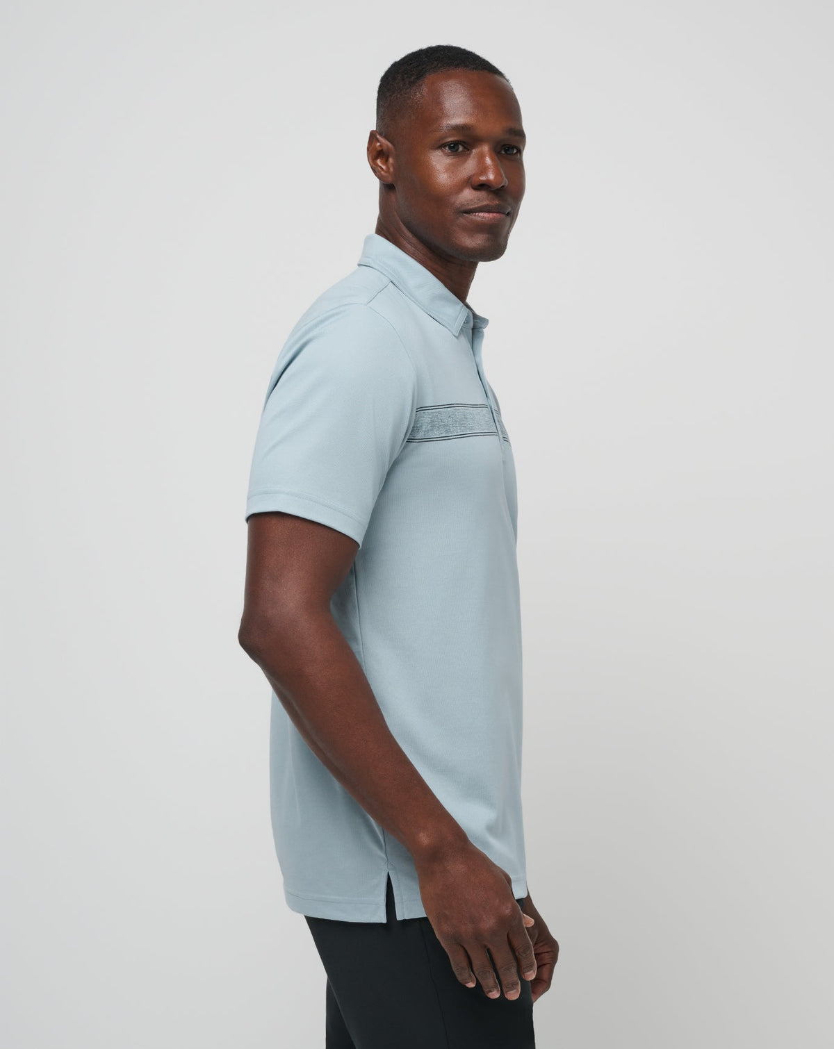 Fresh Catch Polo Heather Dusty Blue | Travis Mathew