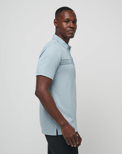 Fresh Catch Polo Heather Dusty Blue | Travis Mathew