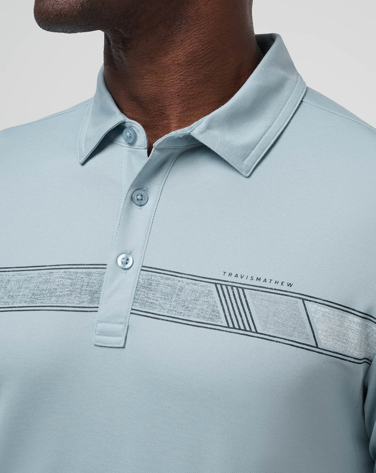 Fresh Catch Polo Heather Dusty Blue | Travis Mathew