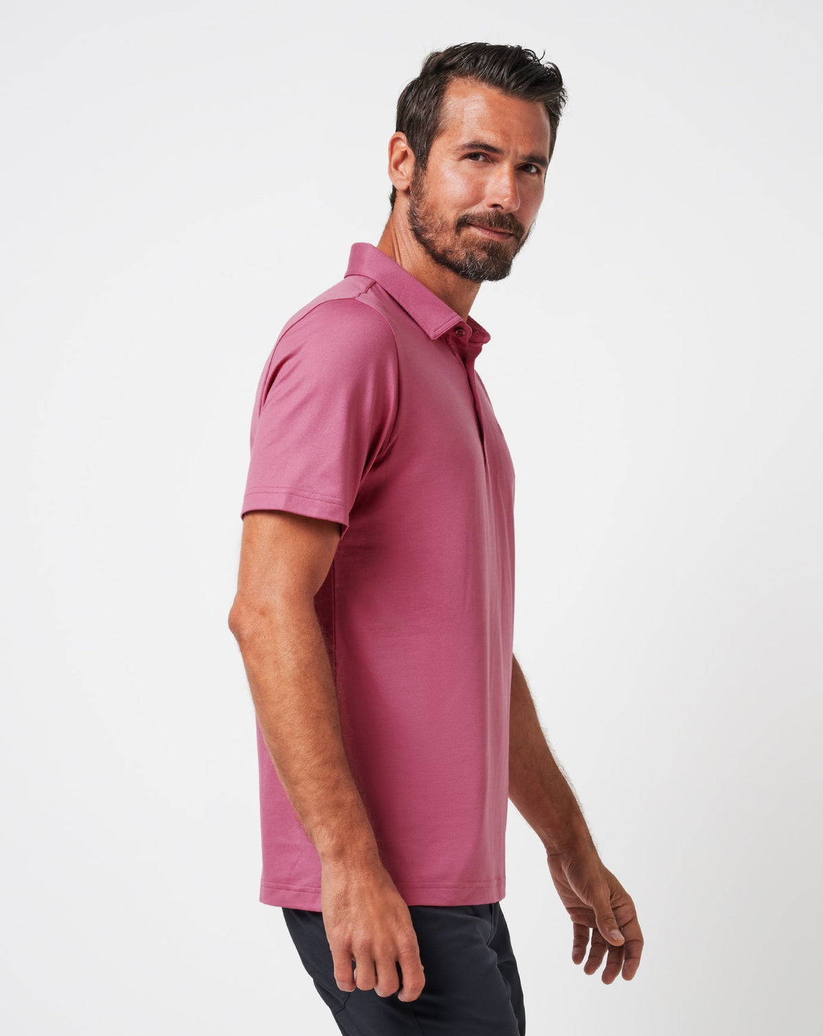 Featherweight Performance Polo Rose Wine | Travis Mathew