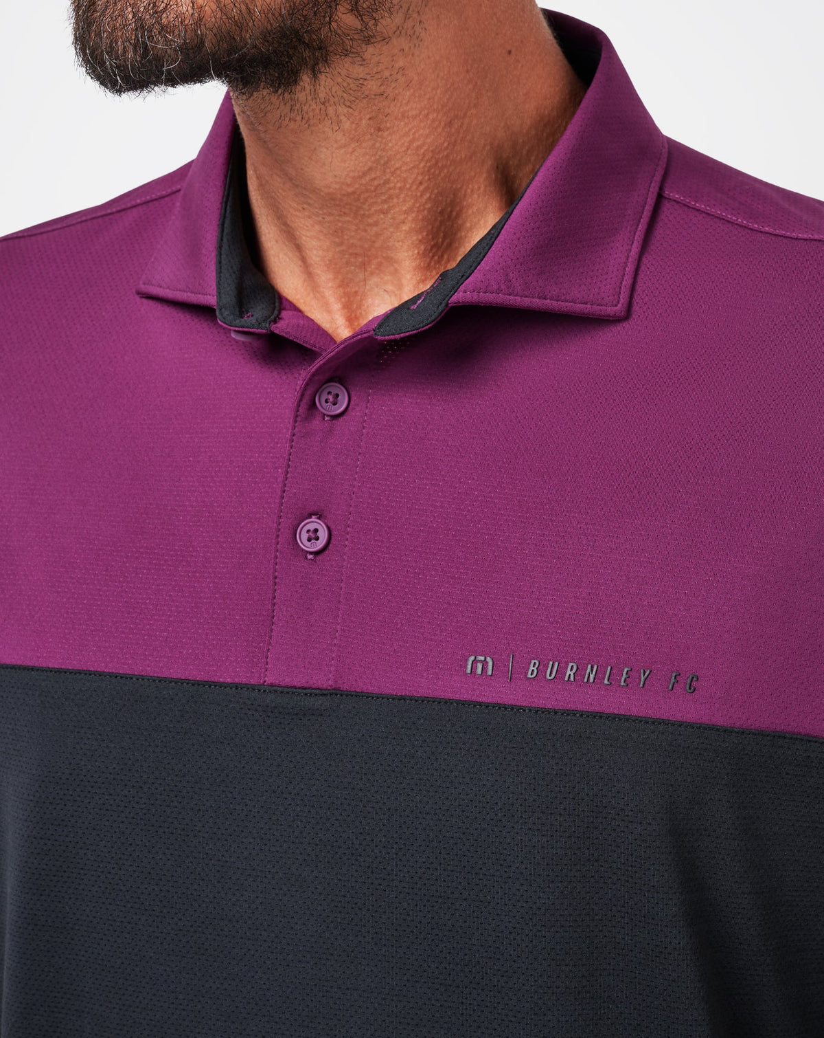 Burnley Pushback Polo Black | Travis Mathew