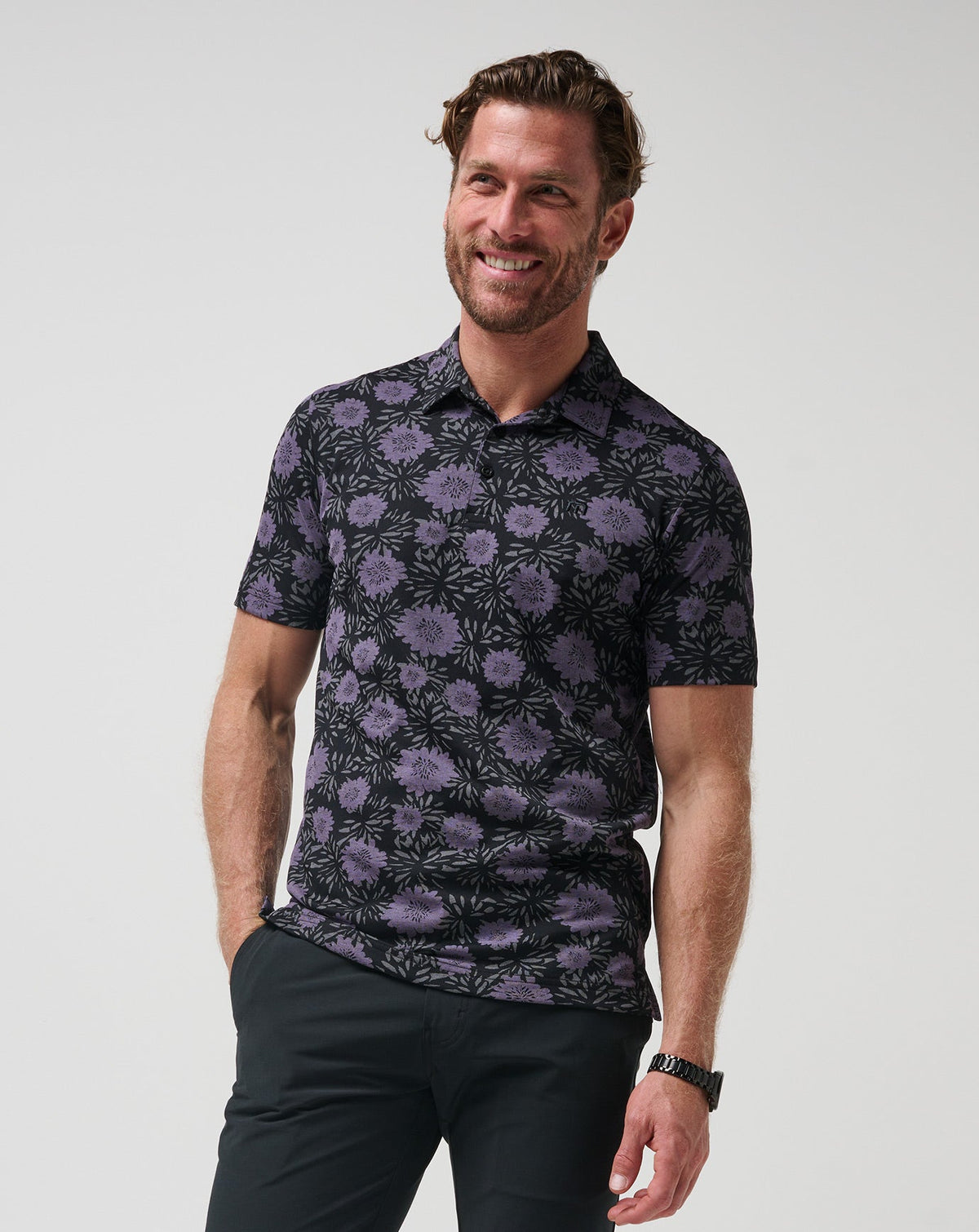 Not Happening Polo Black | Travis Mathew