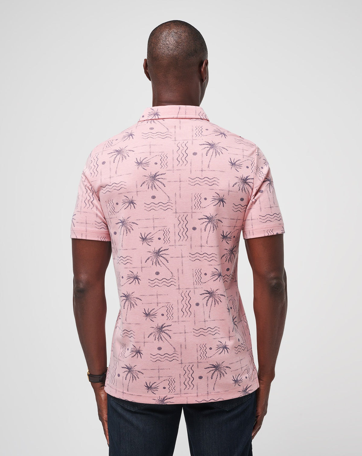 Coconut Palm Polo Heather Blush | Travis Mathew