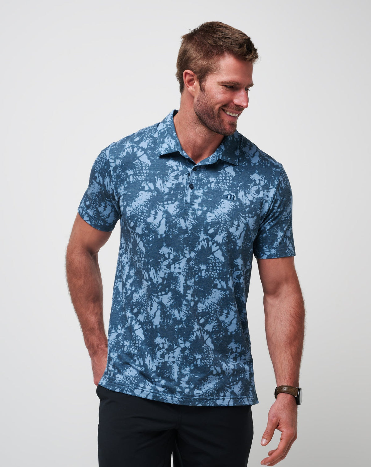 Featherweight Please Polo Dark Teal | Travis Mathew