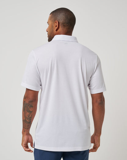 Los Angeles Dodgers Top Recruit Polo White | Travis Mathew