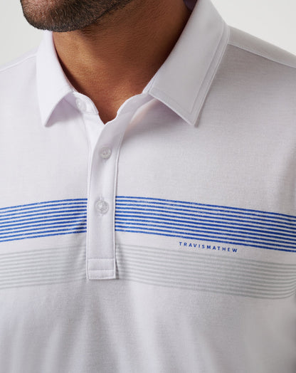 Los Angeles Dodgers Top Recruit Polo White | Travis Mathew