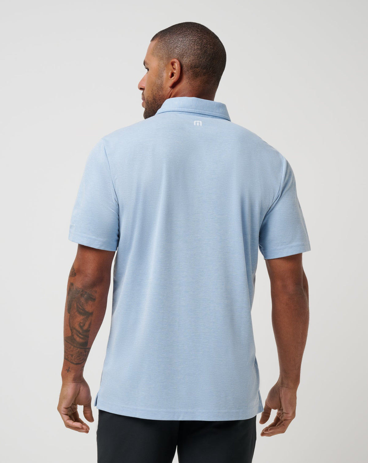 Los Angeles Dodgers Playoff Pitch Polo Heather Blue | Travis Mathew
