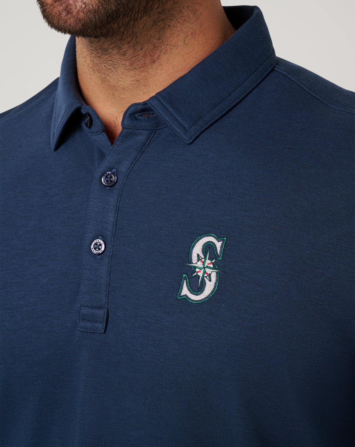 Seattle Mariners Playoff Pitch Polo Navy | Travis Mathew
