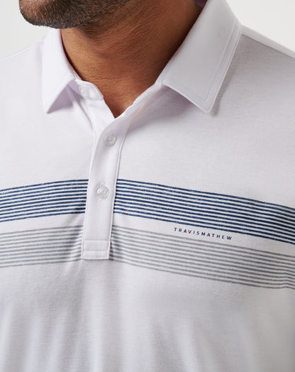 New York Yankees Top Recruit Polo White | Travis Mathew