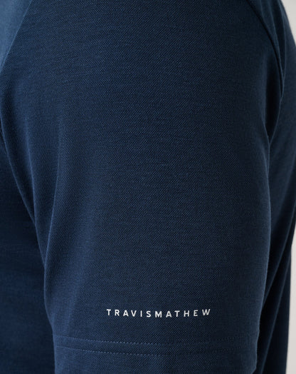 New York Yankees Playoff Pitch Polo Navy | Travis Mathew