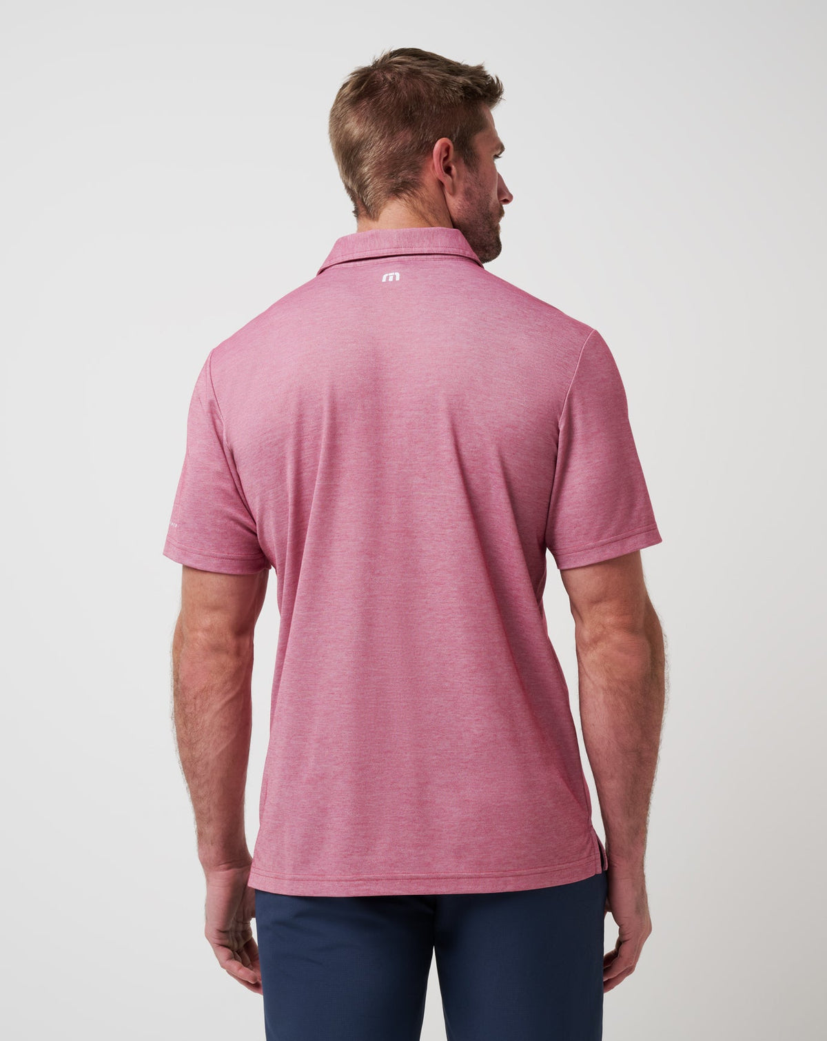 Boston Red Sox Playoff Pitch Polo Heather Red | Travis Mathew