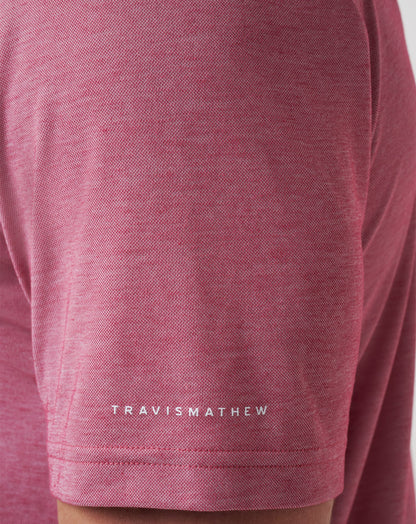 Boston Red Sox Playoff Pitch Polo Heather Red | Travis Mathew