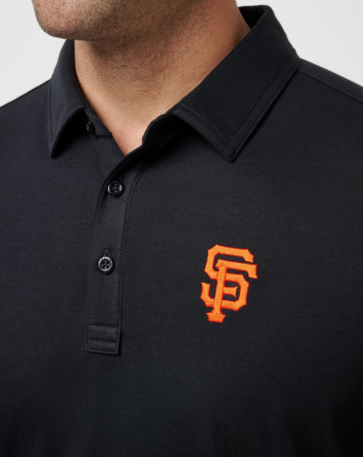 San Francisco Giants Playoff Pitch Polo Black | Travis Mathew