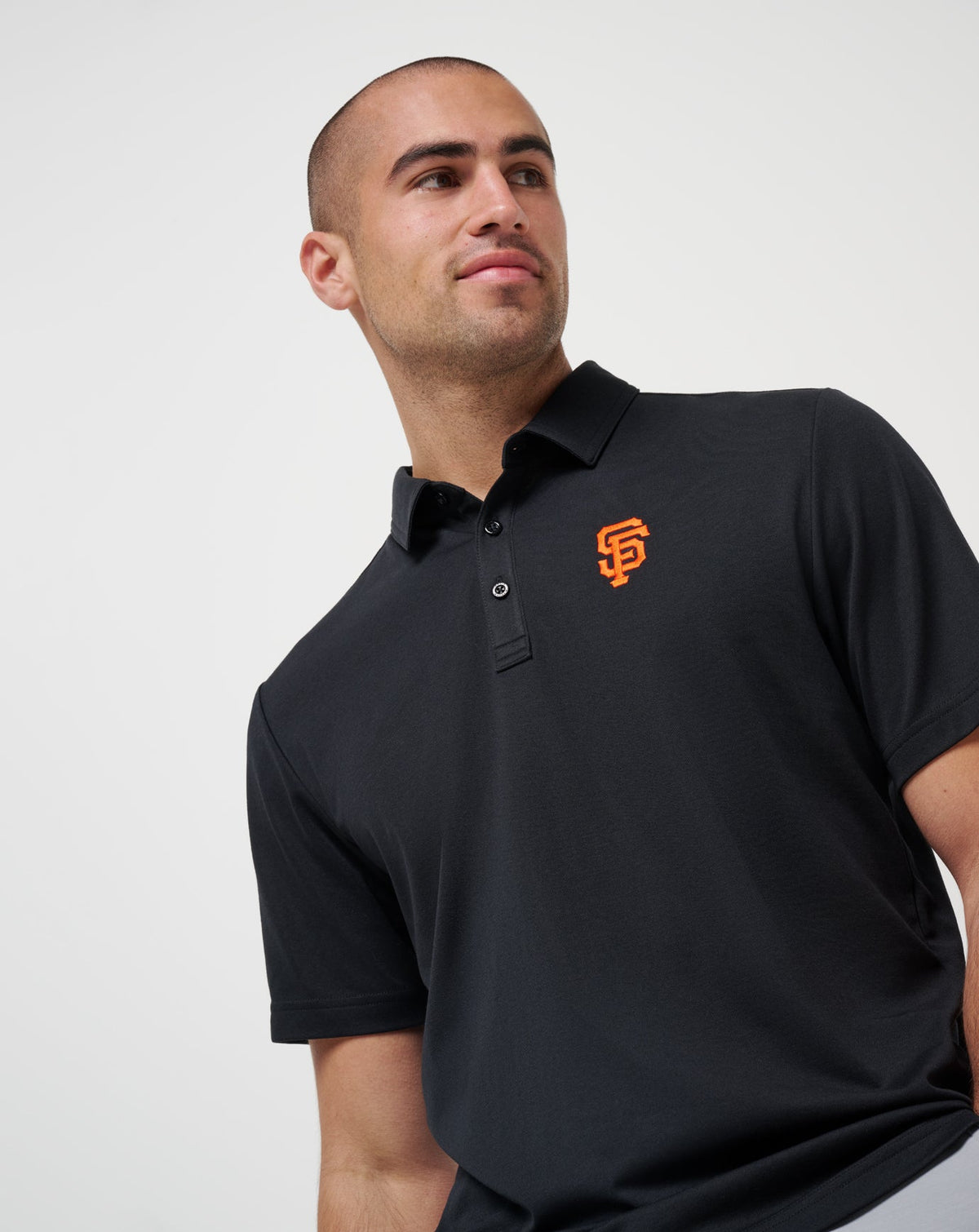 San Francisco Giants Playoff Pitch Polo Black | Travis Mathew