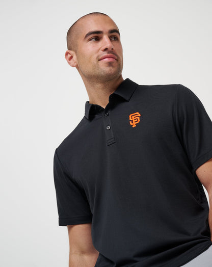 San Francisco Giants Playoff Pitch Polo Black | Travis Mathew