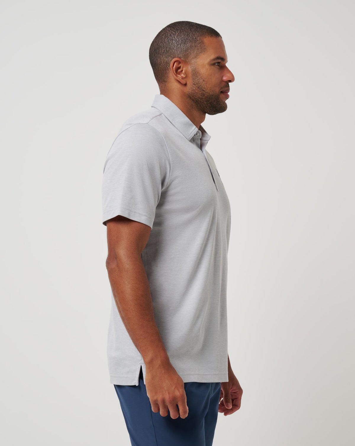 Seattle Mariners Playoff Pitch Polo Heather Grey | Travis Mathew