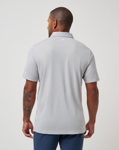 Seattle Mariners Playoff Pitch Polo Heather Grey | Travis Mathew