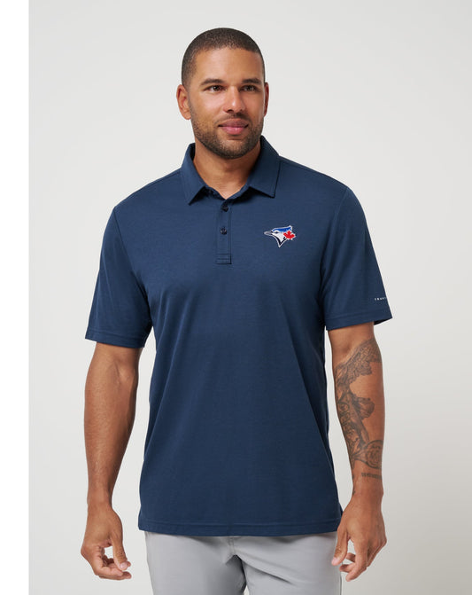 Toronto Blue Jays Playoff Pitch Polo Navy | Travis Mathew