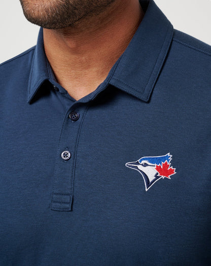 Toronto Blue Jays Playoff Pitch Polo Navy | Travis Mathew