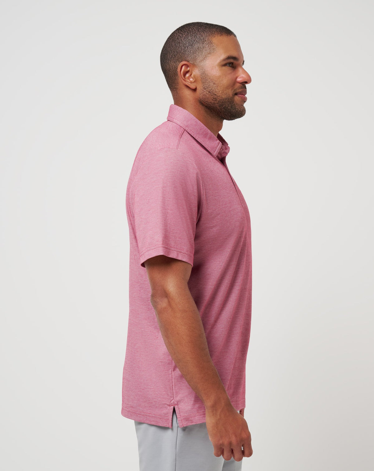 St Louis Cardinals Playoff Pitch Polo Heather Red | Travis Mathew