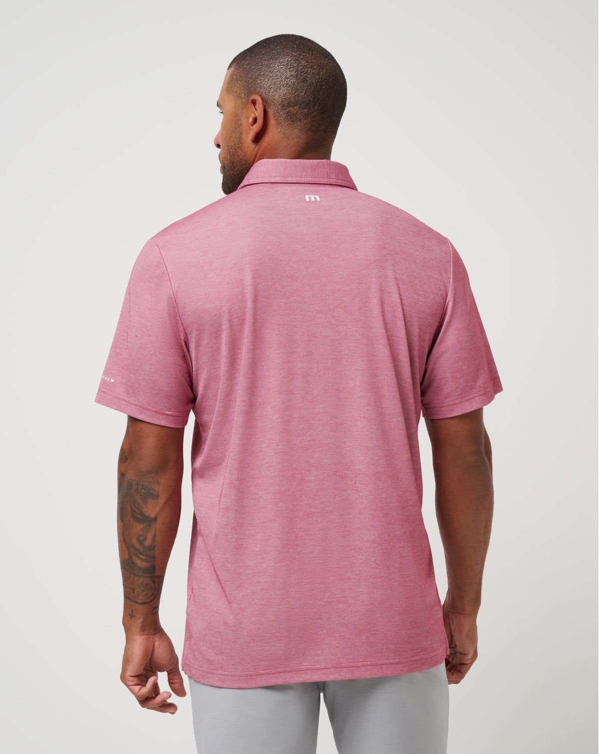 St Louis Cardinals Playoff Pitch Polo Heather Red | Travis Mathew