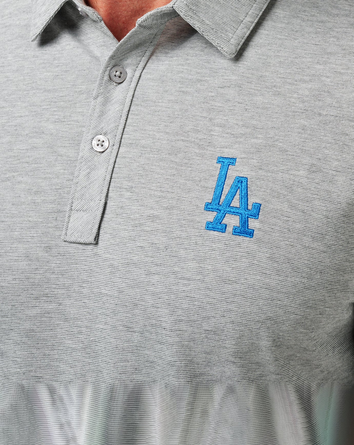 Los Angeles Dodgers The Zinna Polo Heather Grey | Travis Mathew